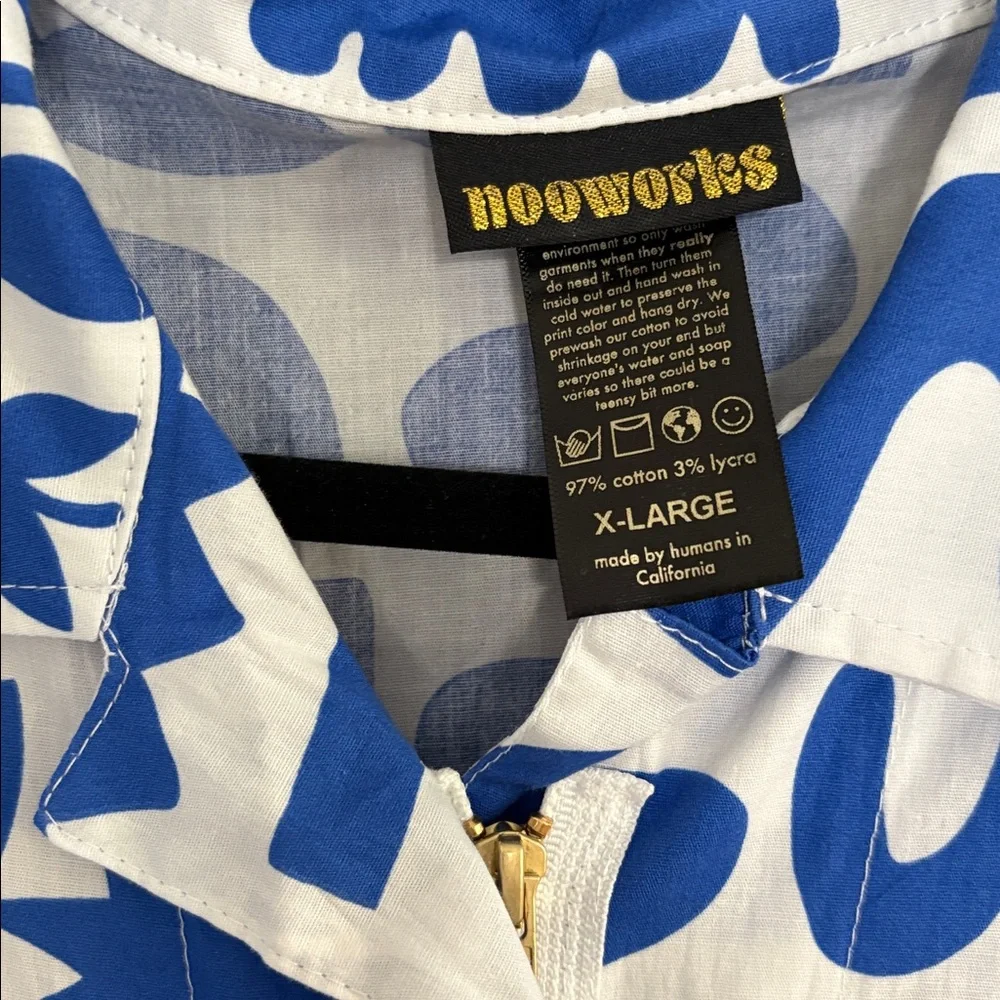 Nooworks Dutch Garden Romper Shortalls 
Size XL NWOT - Picture 3 of 4